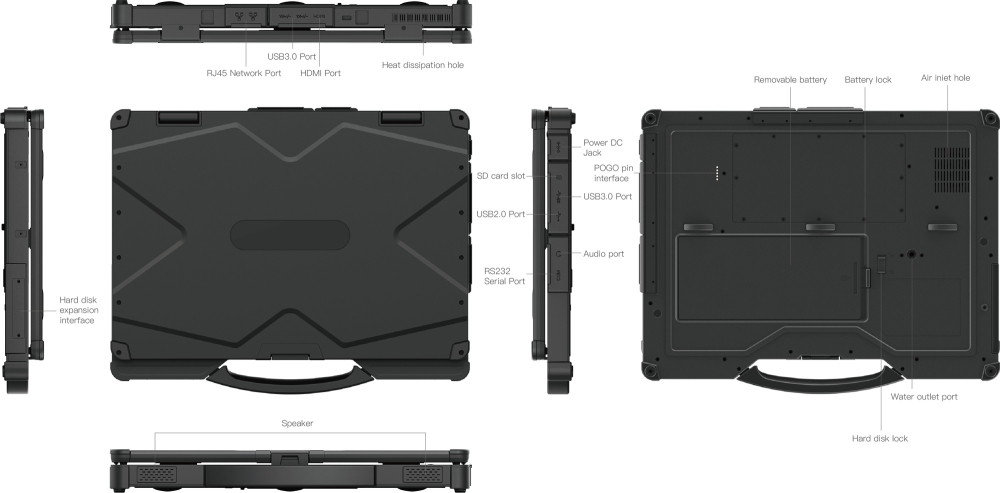 X14T 14" Rugged Laptop Windows 11