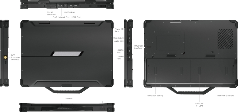 X33 13.3inch Rugged Laptop Windows 
